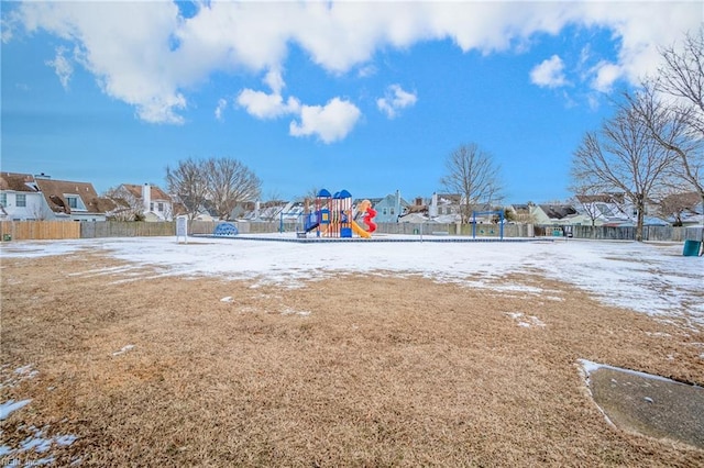 surrounding community featuring a playground