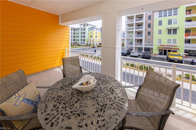 balcony with covered porch