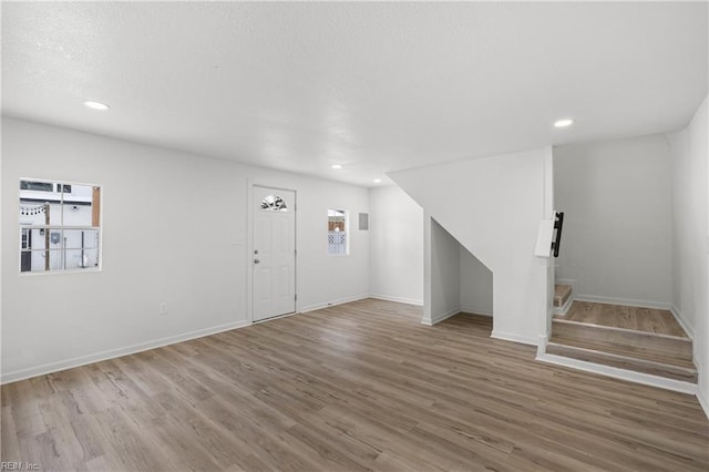 foyer featuring light wood-type flooring