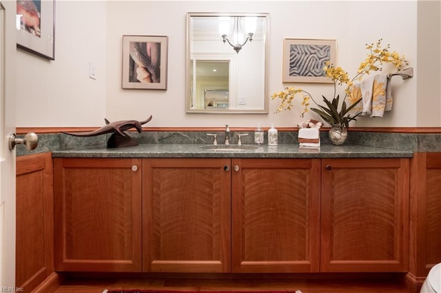 bathroom featuring vanity