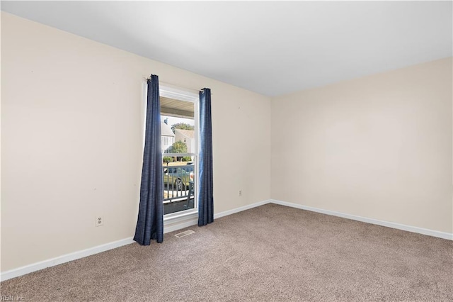 view of carpeted empty room