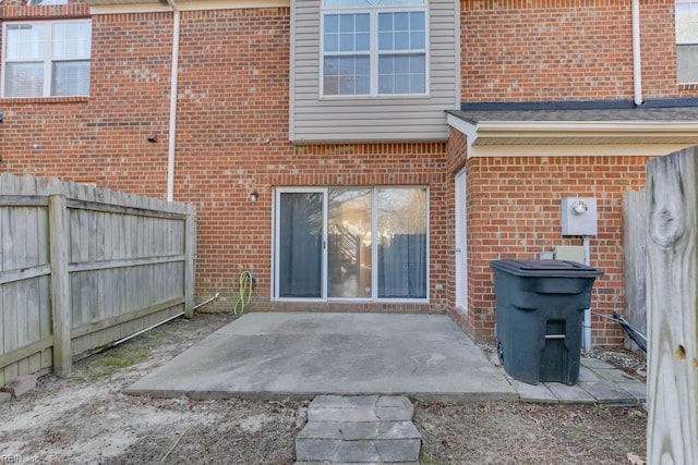 rear view of house featuring a patio