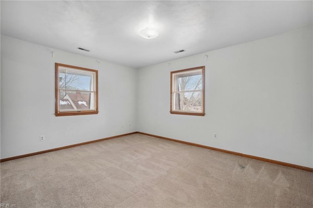 view of carpeted empty room