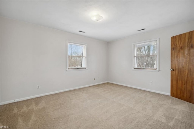 view of carpeted empty room