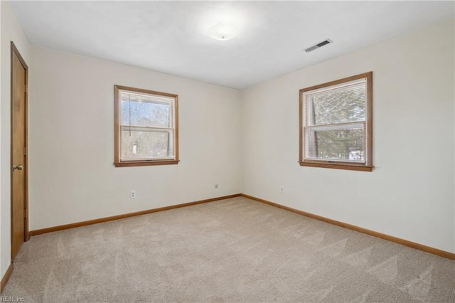 view of carpeted empty room