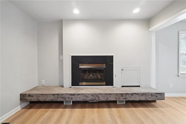 room details featuring hardwood / wood-style flooring