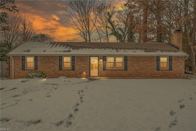 view of ranch-style home