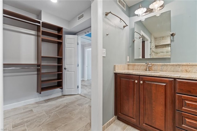 bathroom with vanity