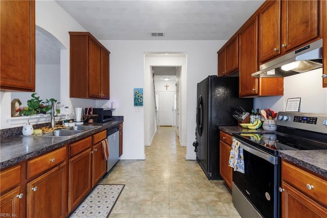 kitchen with stainless steel appliances and sink