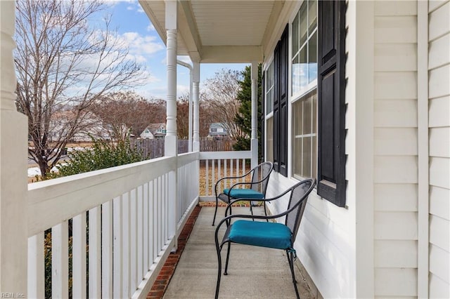 view of balcony