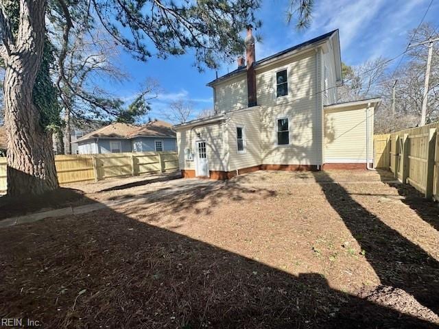 view of rear view of property