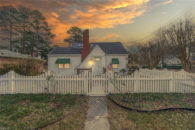 view of bungalow-style home