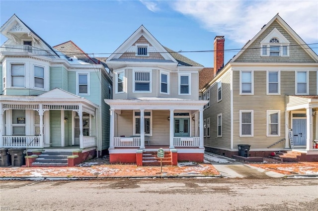 victorian house with a porch