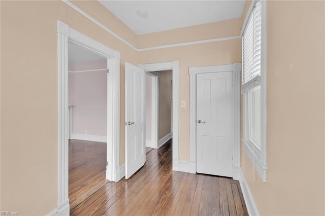 interior space featuring hardwood / wood-style floors