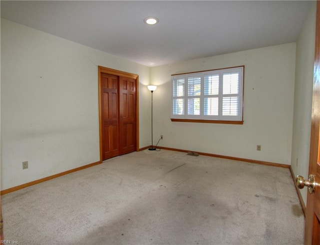 view of carpeted empty room