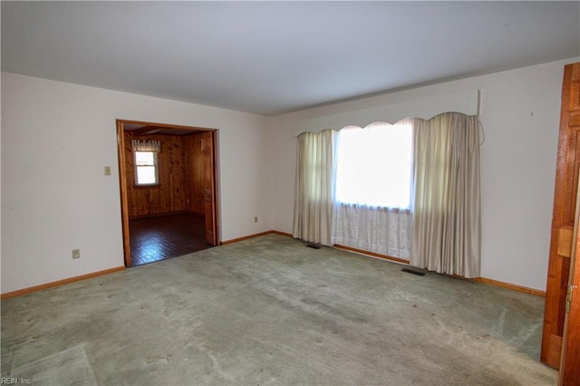 view of carpeted empty room