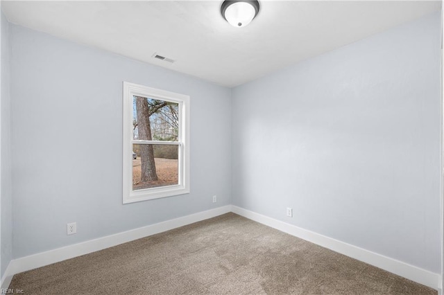 view of carpeted empty room