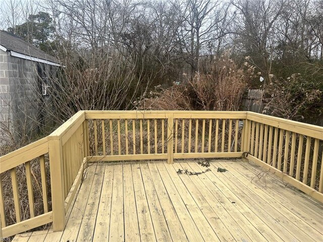 6336 Old Townpoint Rd, Suffolk, VA 23435 - view of wooden deck