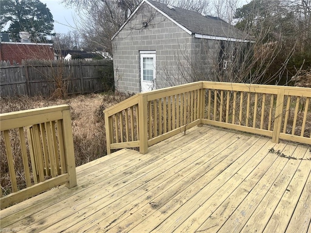 6336 Old Townpoint Rd, Suffolk, VA 23435 - view of wooden deck