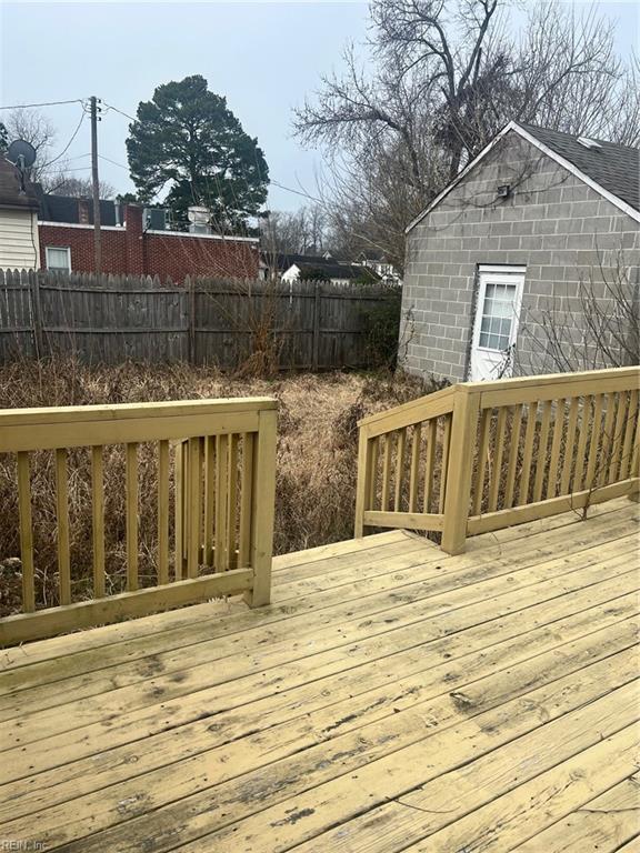 6336 Old Townpoint Rd, Suffolk, VA 23435 - view of wooden terrace