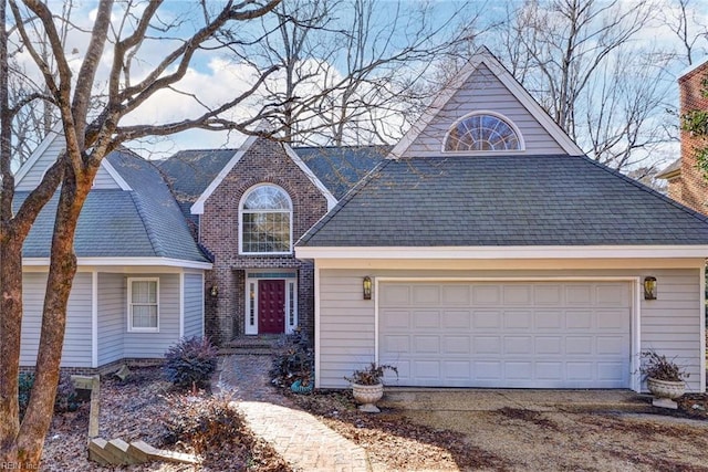 view of front of house featuring a garage