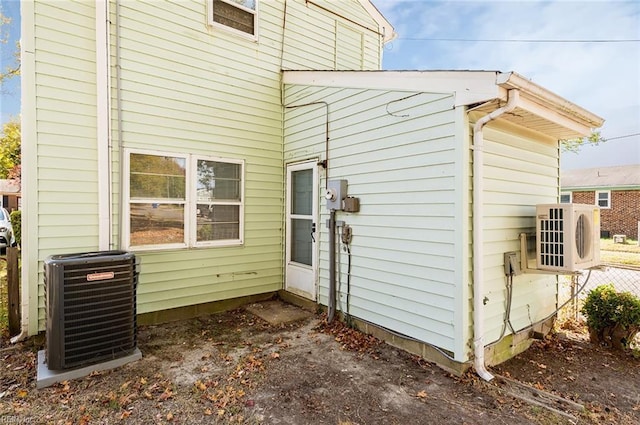 exterior space with ac unit and central AC