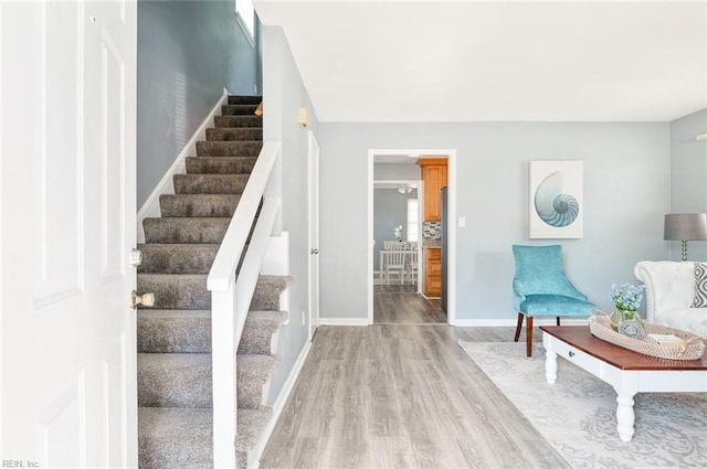 interior space featuring hardwood / wood-style flooring