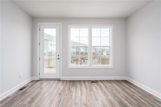 entryway featuring light wood-type flooring