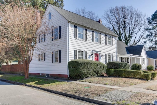 view of colonial house