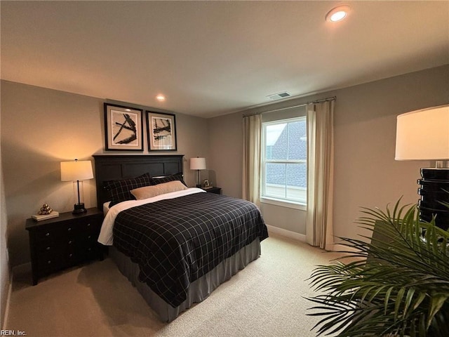 bedroom with carpet flooring