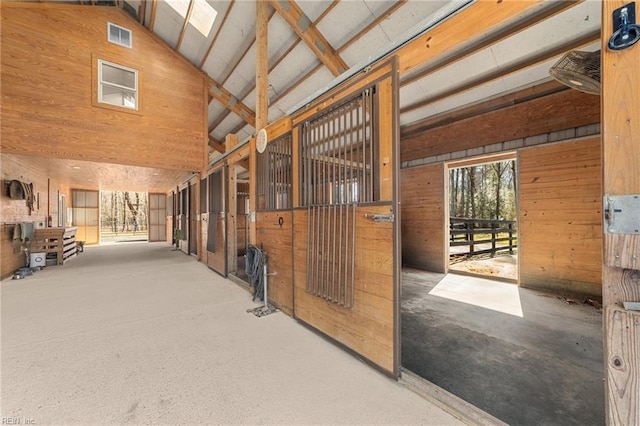 view of horse barn