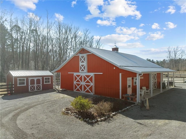 view of outbuilding