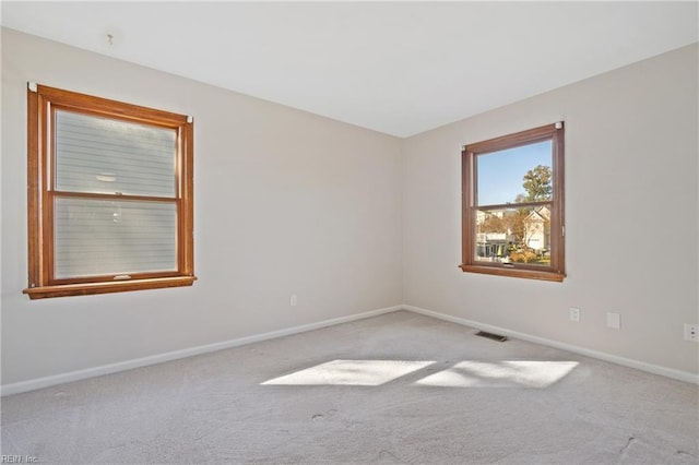 view of carpeted empty room