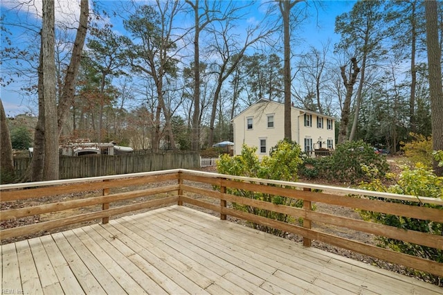 view of wooden terrace