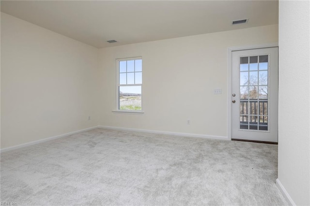 view of carpeted empty room