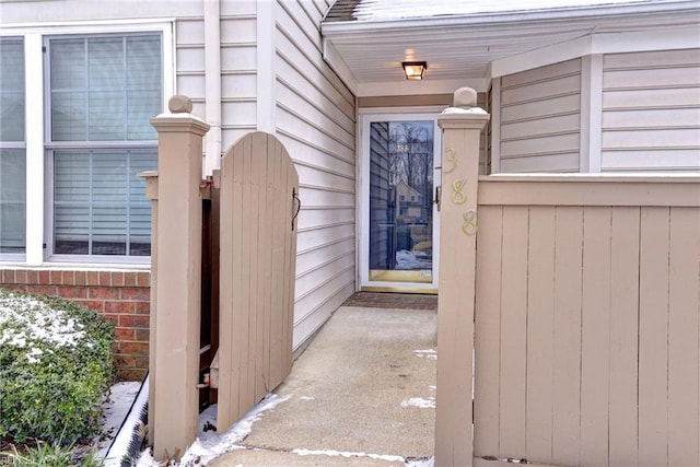 view of entrance to property