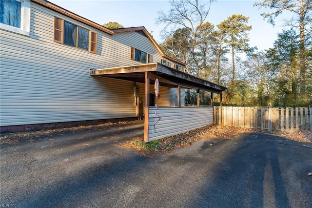 view of home's exterior