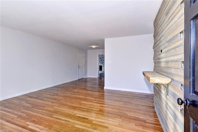 empty room featuring light hardwood / wood-style flooring