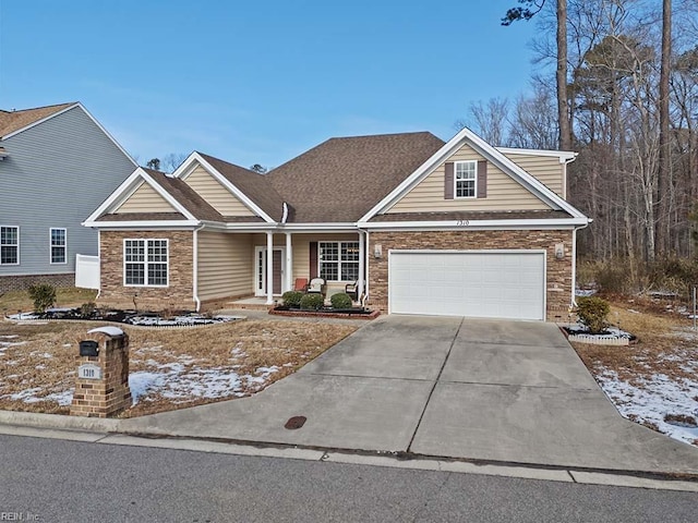 view of front of house featuring a garage