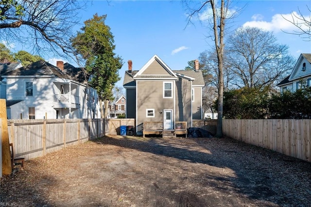 view of back of property