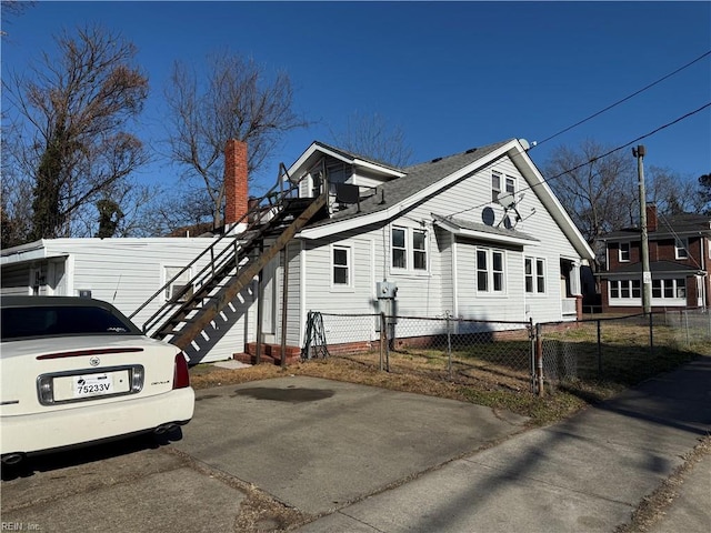 view of side of property