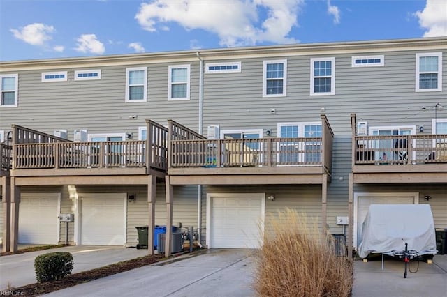 rear view of property featuring cooling unit