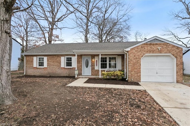 ranch-style house with a garage