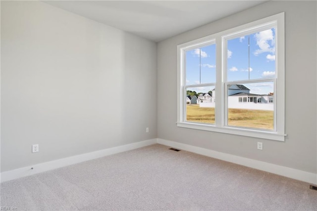 view of carpeted empty room