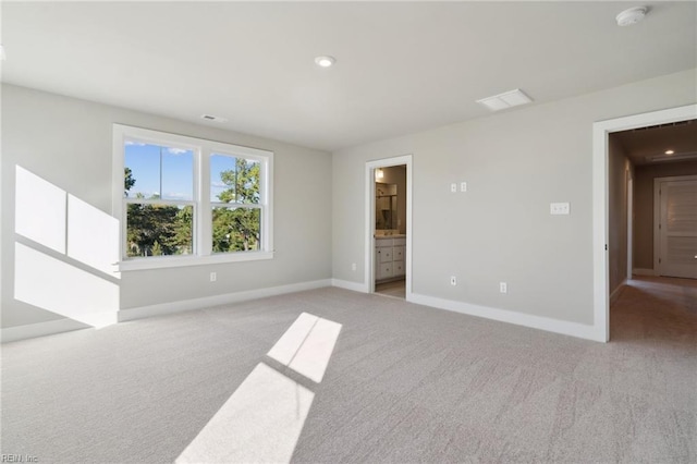 view of carpeted empty room