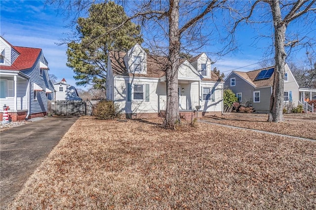 view of cape cod-style house