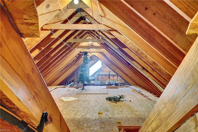 view of attic