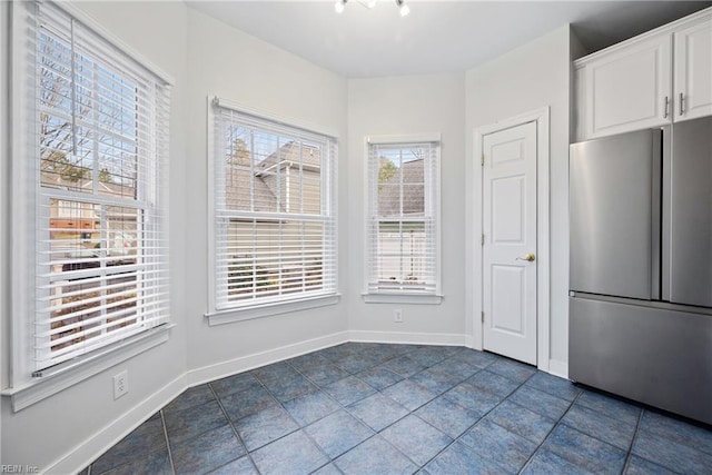 view of unfurnished dining area