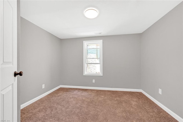 view of carpeted empty room