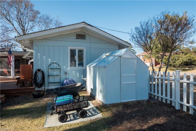 view of outbuilding